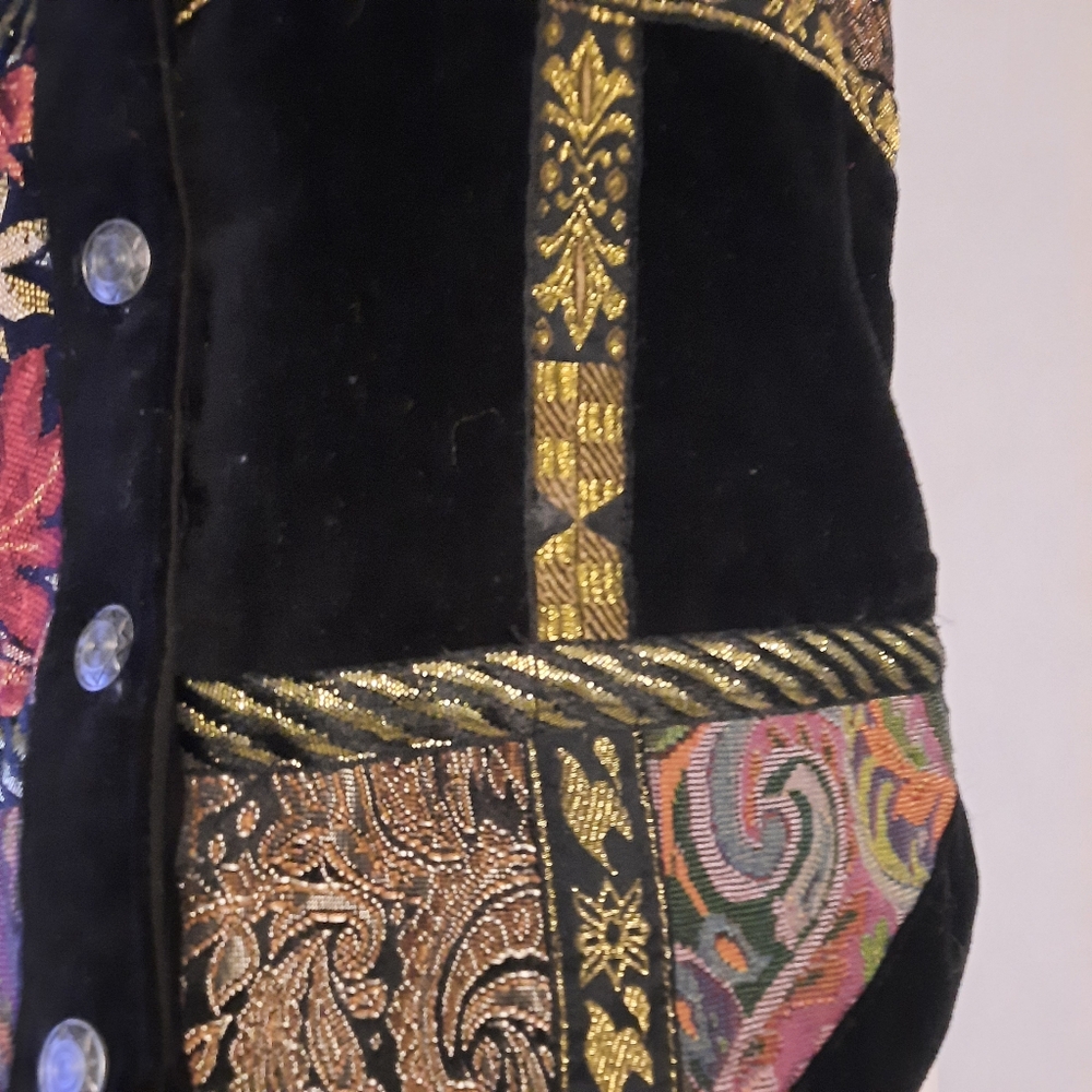 Patchwork Vest Size Small - image 4